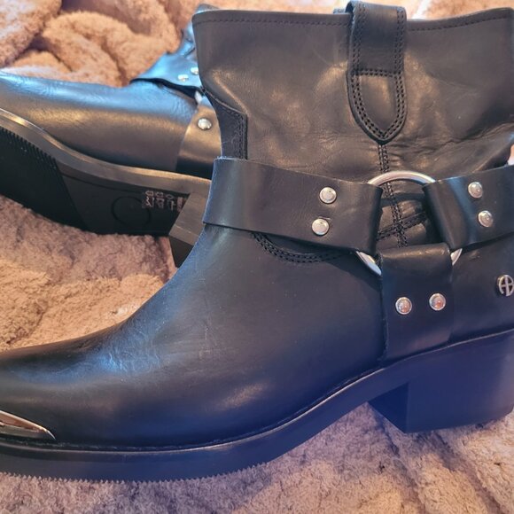 Anine Bing Mid-Calf Ryder Boots Biker/Western - Picture 1 of 11